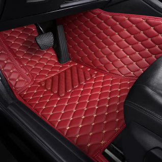 Diamond Stitching Custom Luxury Car Mats Set
