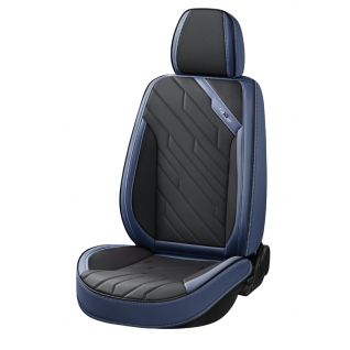 Deluxe All Season Quilted Faux Leather Car Seat Covers Comfy Sponge Padding Universal Fit For 5 seat