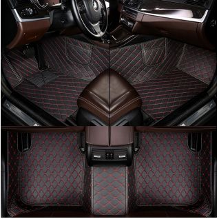 Customized Designer Waterproof Car Carpet Heel Pads Automotive Luxury 3D 5D Leather Car Mats