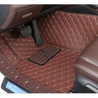 Customized 4 Pieces Custom Logo Double Stitching Car Floor Mats