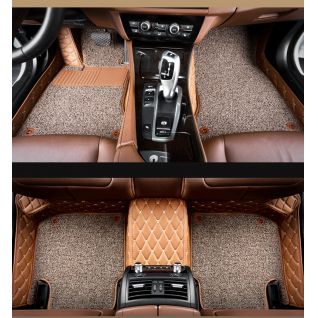 Luxury Leather Car Floor Mats With Full Coverage And Anti-Slip Design