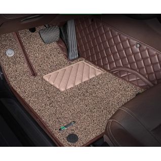 Customized OEM ODM Special Luxury Double Layer Diamond Mats Waterproof 5D Leather Car Floor Mats