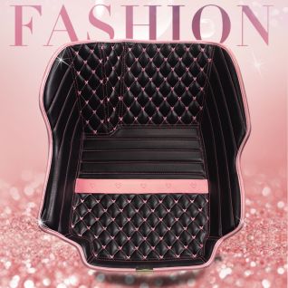 Fashion Cute Car Mats PVC Leather Design Customized Model And Universal Model