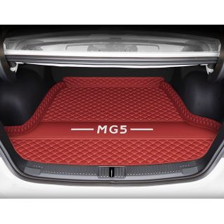 Premium PVC Trunk Liner Mat with Elegant Embroidery and Waterproof Protection Design