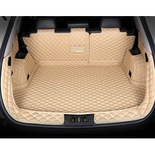 Easy Clean Embroidered PVC Trunk Floor Mat with Full Coverage Design